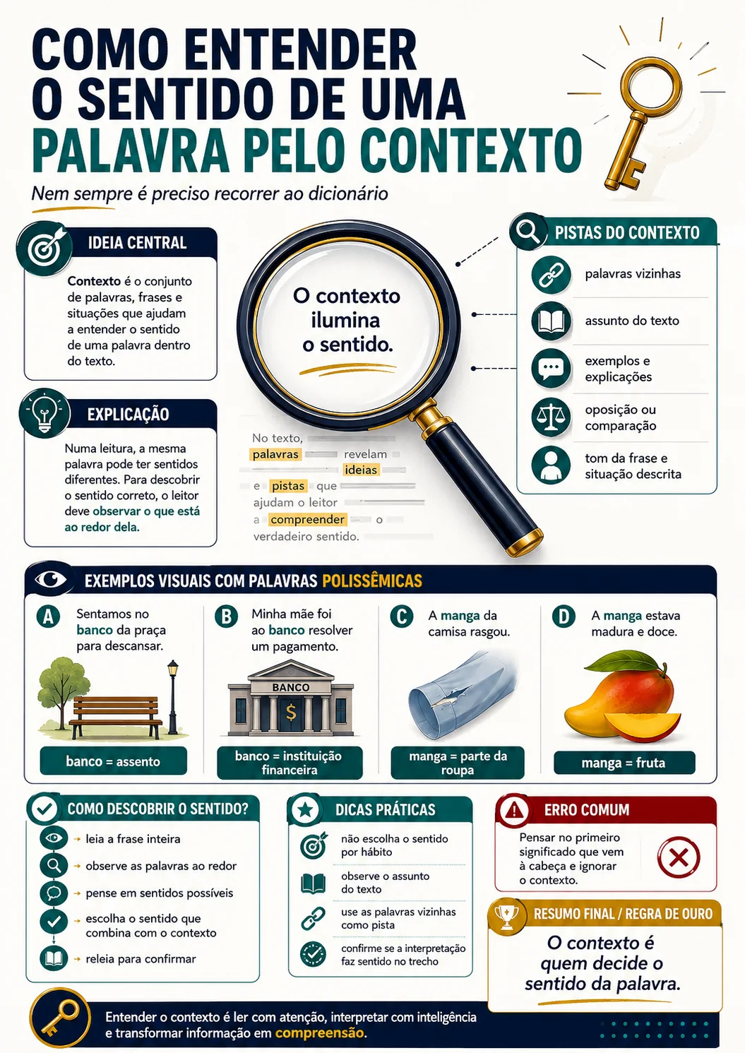 Página visual de interpretação: Sentido de uma palavra pelo contexto