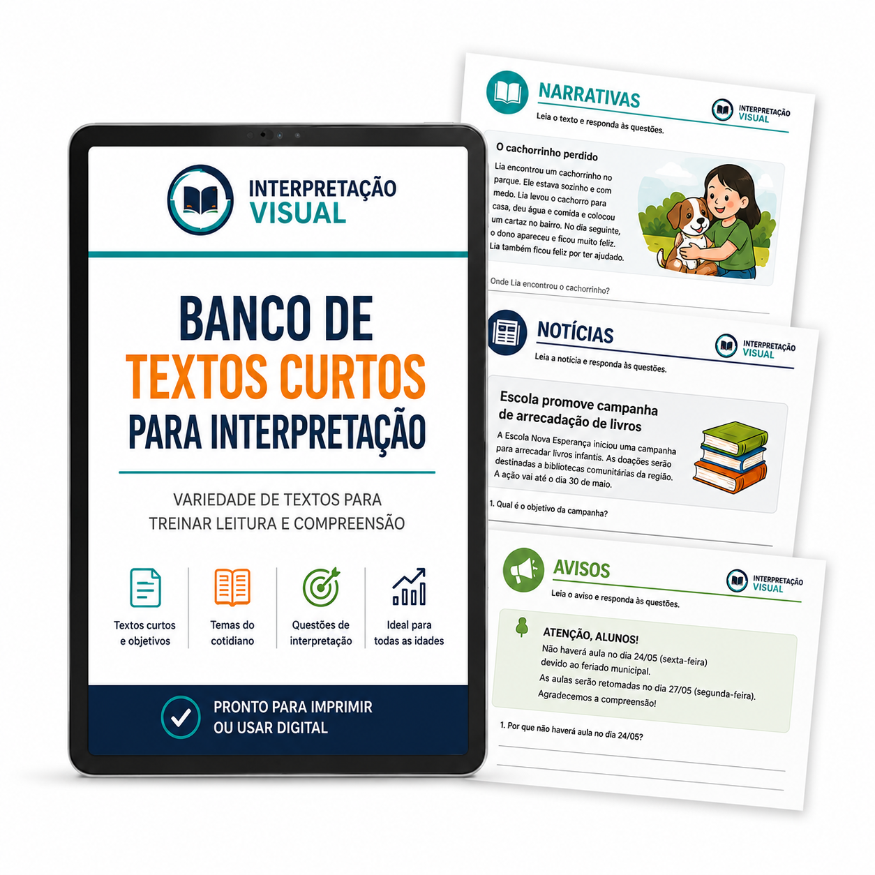 Banco de Textos Curtos para Interpretação